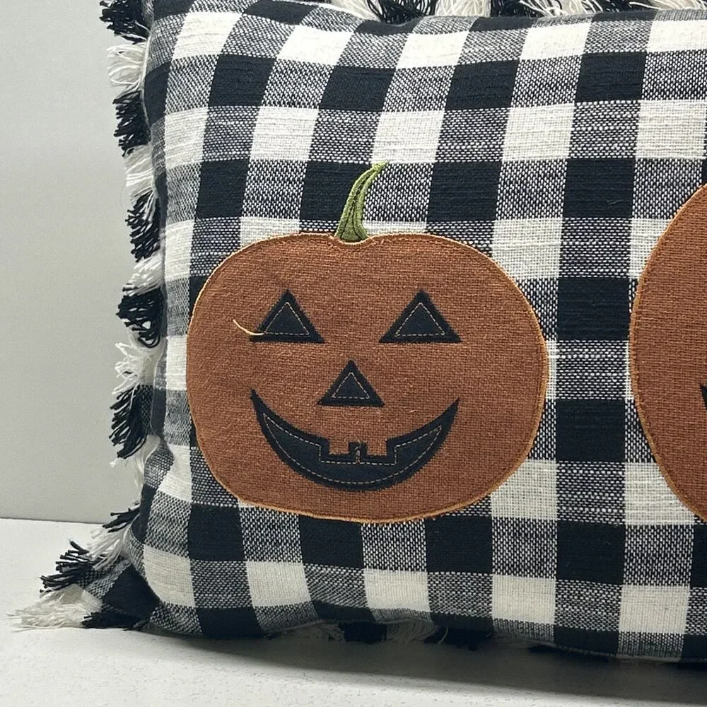 Halloween jack-o’-lantern pillow‎ 14X26 ‼️Read Desc‼️